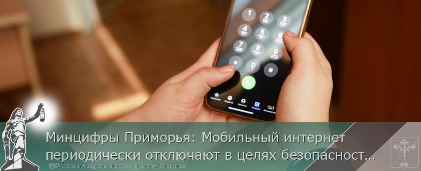 Минцифры Приморья: Мобильный интернет периодически отключают в целях безопасности  | Администрация муниципального округа город Партизанск Приморского края Официальный сайт