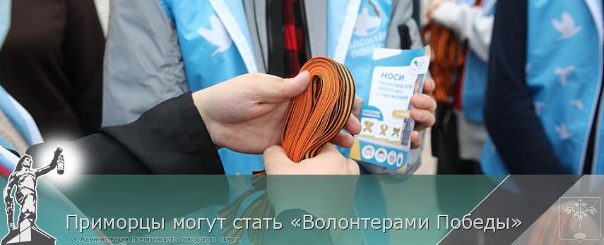 Приморцы могут стать «Волонтерами Победы» | Администрация муниципального округа город Партизанск Приморского края Официальный сайт