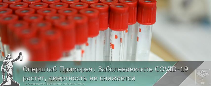 Оперштаб Приморья: Заболеваемость COVID-19 растет, смертность не снижается | Администрация муниципального округа город Партизанск Приморского края Официальный сайт