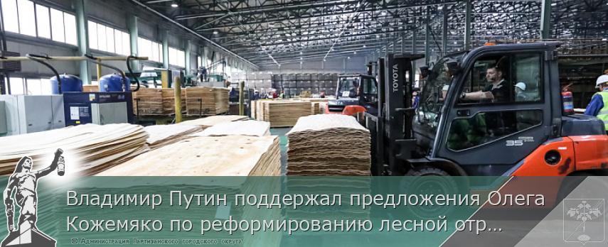 Владимир Путин поддержал предложения Олега Кожемяко по реформированию лесной отрасли, сообщает www.primorsky.ru | Администрация муниципального округа город Партизанск Приморского края Официальный сайт