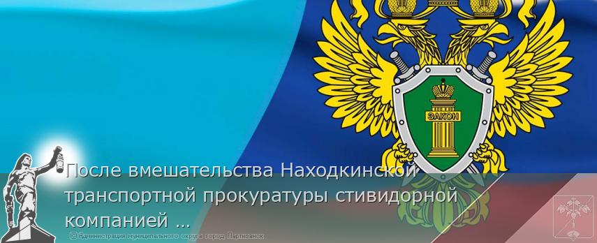 После вмешательства Находкинской транспортной прокуратуры стивидорной компанией получено положительное заключение государственной экологической экспертизы | Администрация муниципального округа город Партизанск Приморского края Официальный сайт