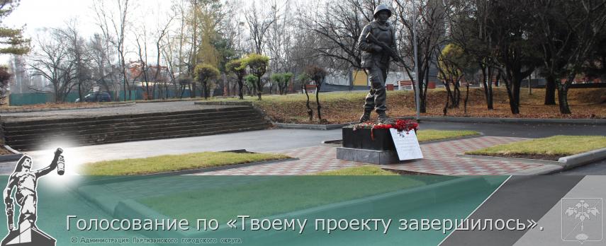 Голосование по «Твоему проекту завершилось».  | Администрация муниципального округа город Партизанск Приморского края Официальный сайт